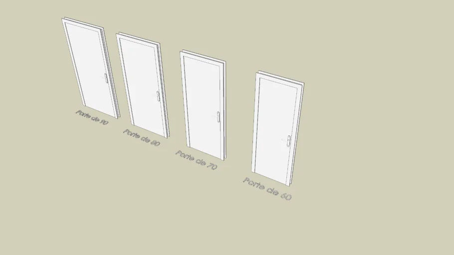 Portes de 60-70-80 et 90 cm