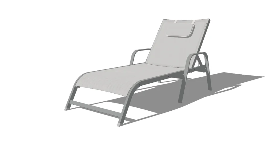 Aluminium Pool Lounger Sunbed