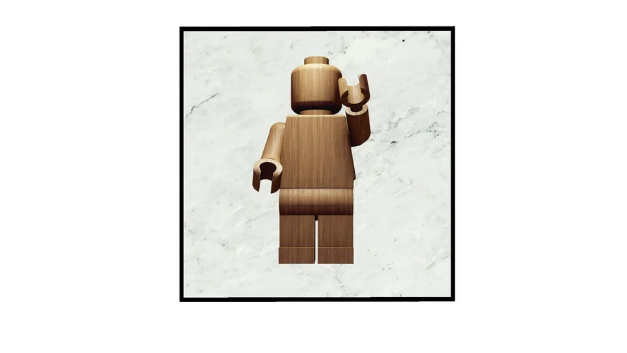 Quadro Lego Madeira Quadrado