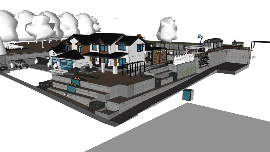 cams house with stuff in it 