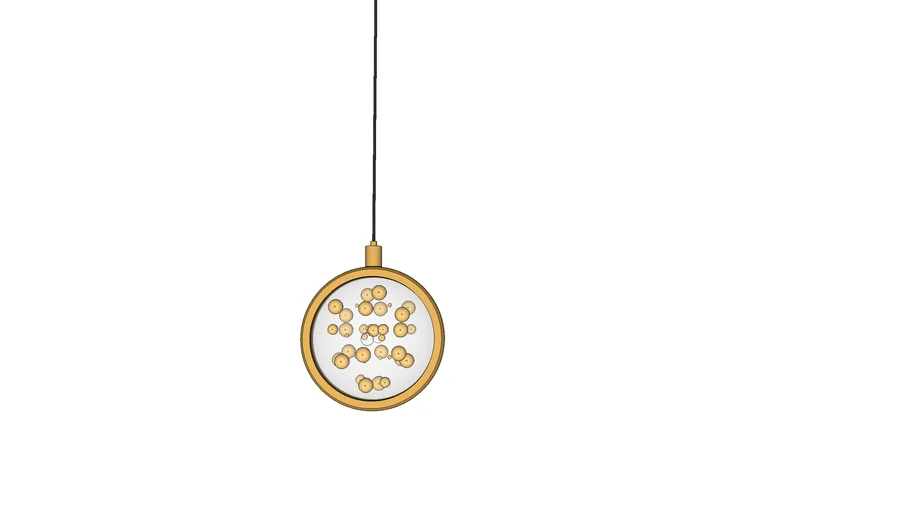 Pendente cristal dourado - Sindora