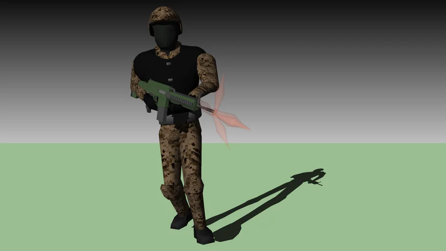 Home Simp's Soldier eqquipped with the Bengal rilfe