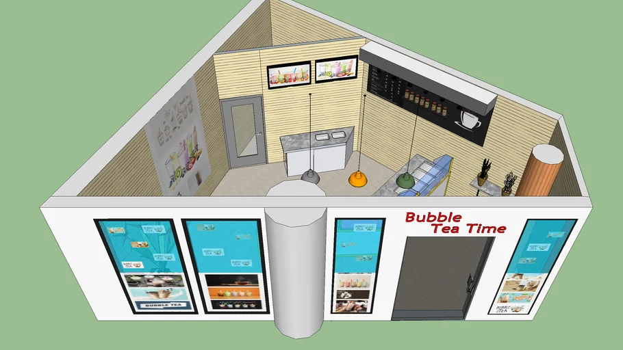 Bubble Tea Shop Design & Equipment | 3D Models