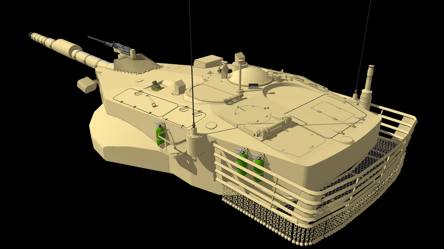 Merkava MK.2 turret study