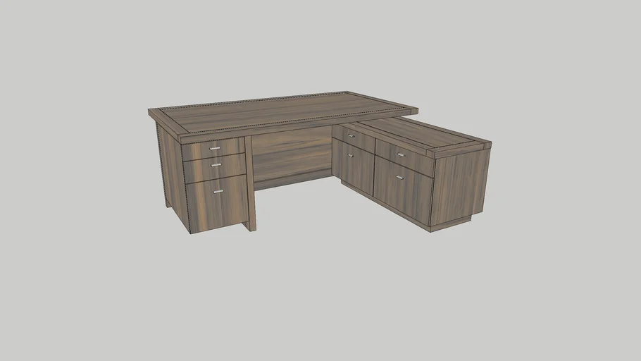 Altura Furniture - Offset Desk with Return | 3D Warehouse