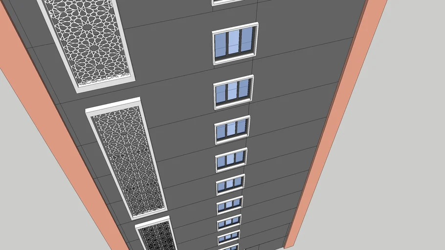 Staircase Window and jali design