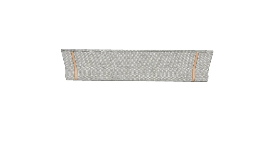 FOLDING CURTAIN - LEATHER STRAPS