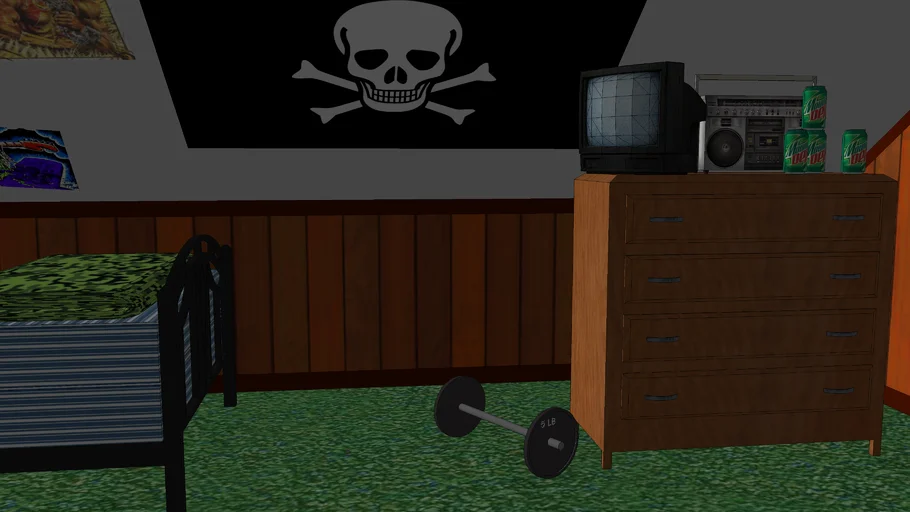 Toy Story 1 Background Remodels - Sid's Room