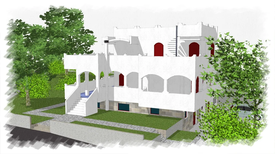 villa stile mediterraneo
