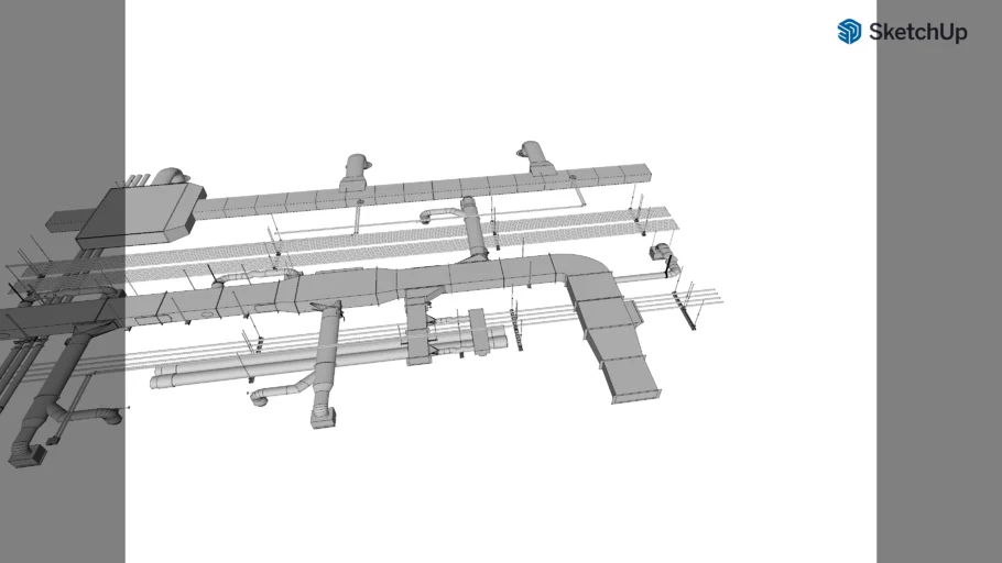Ducting MEP Exposed ceiling