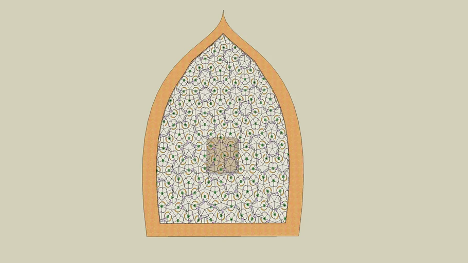 Jali Islamic style window screen