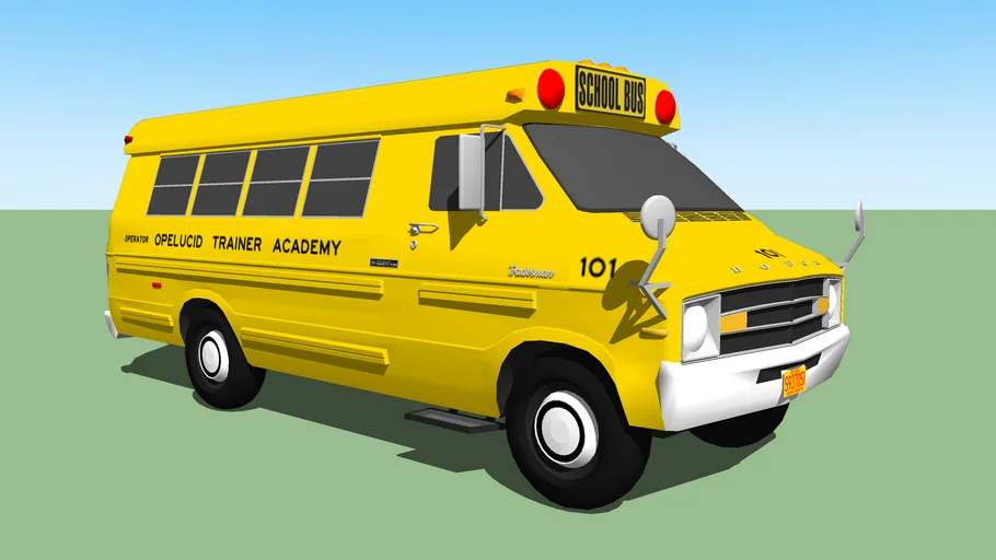 Dodge B300 School Bus (Omni Safety Van - Opelucid Trainer Academy #101)