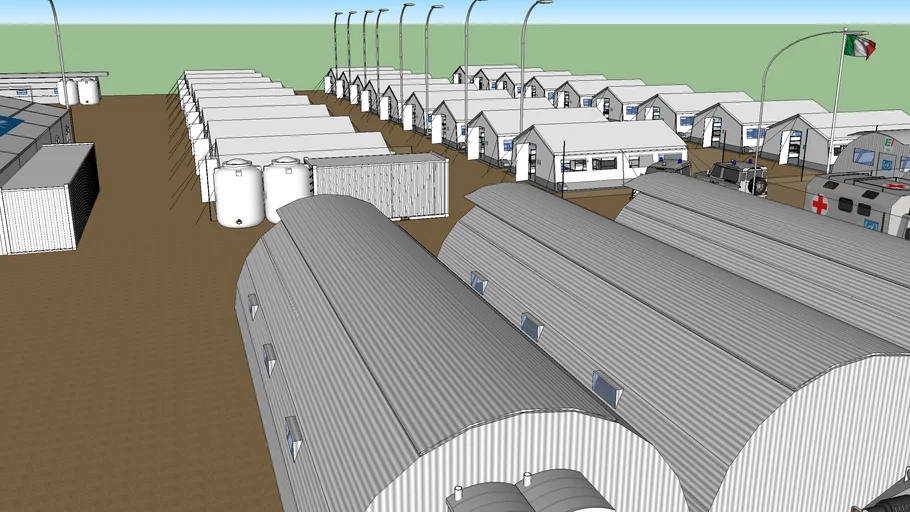 Italian Army Refugees Camp