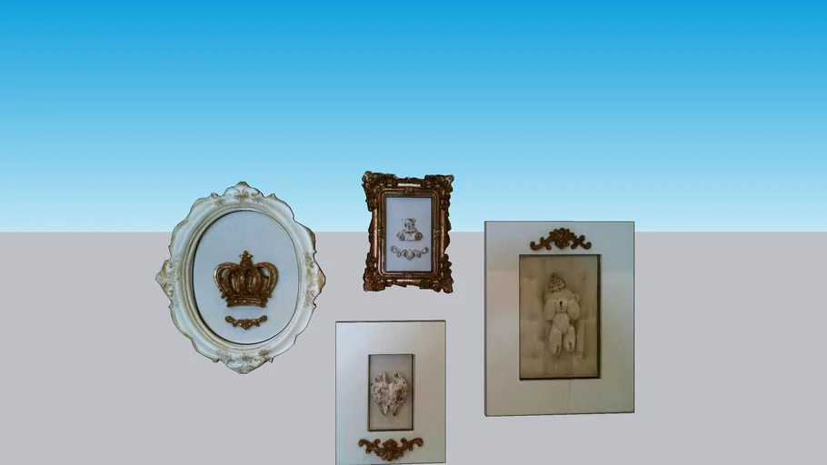 Quadros provençais para quarto de bebê
