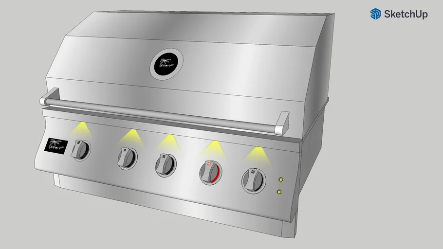 4 Burner 32 Inch Built-In KoKoMo BBQ Grill