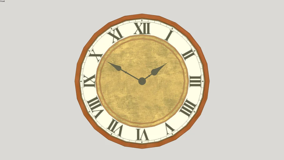 Wall+Clock+vray+modern+watch