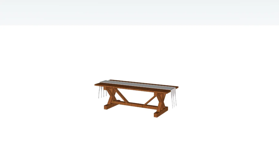 AED Farm Table w/ Runner