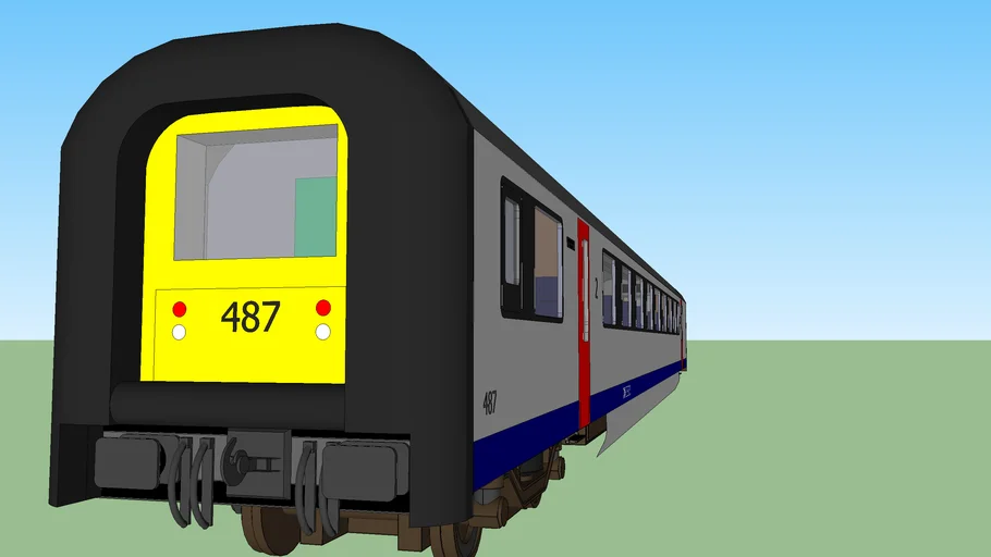NMBS MS96 Stuurstandrijtuig 2e klasse (deel Bx)