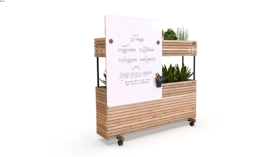 orange box Woods Mobile Planters