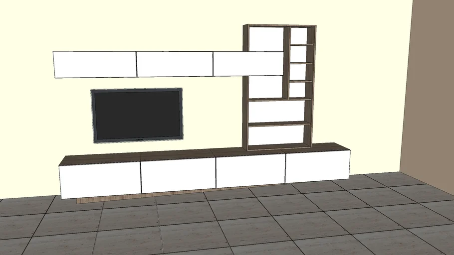 Wall mount tv living room 002