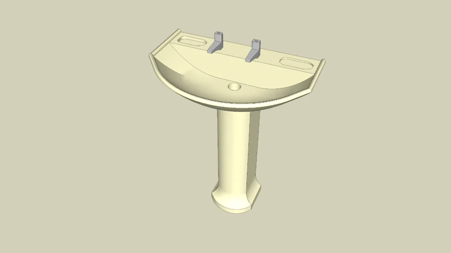 Pedestal wash basin