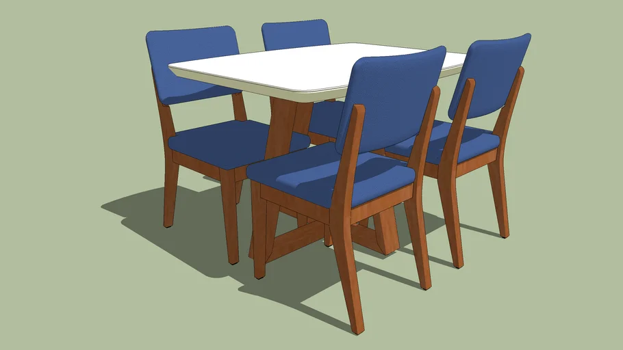 Mesa com 4 cadeiras