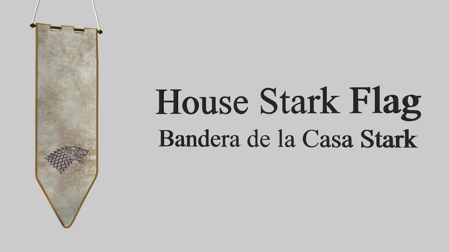 House Stark Flag / Bandera de la casa Stark