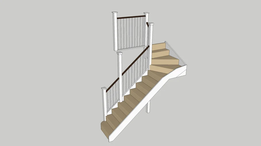 L-shaped stairs