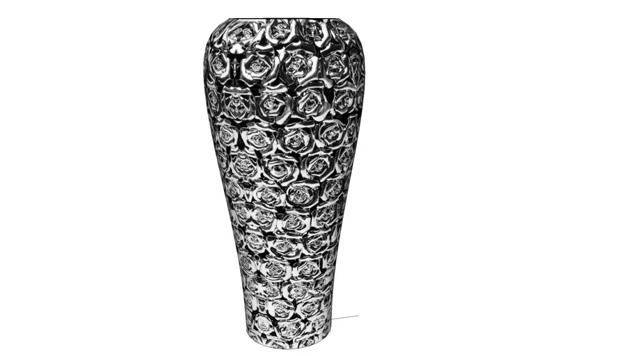 65662 Vase Rose Multi Chrome Big