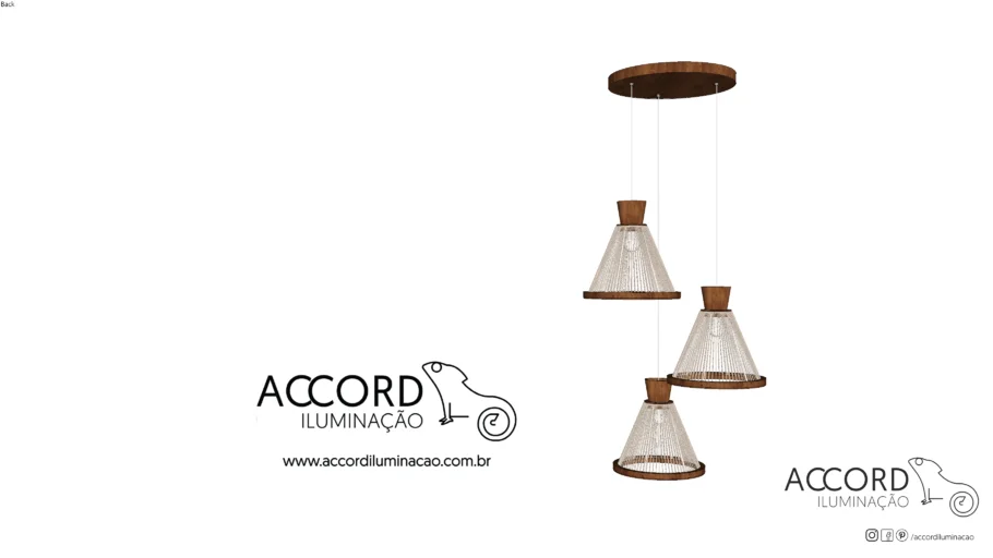 COMPOSIÇÃO PENDENTE CORDA - REF.1541