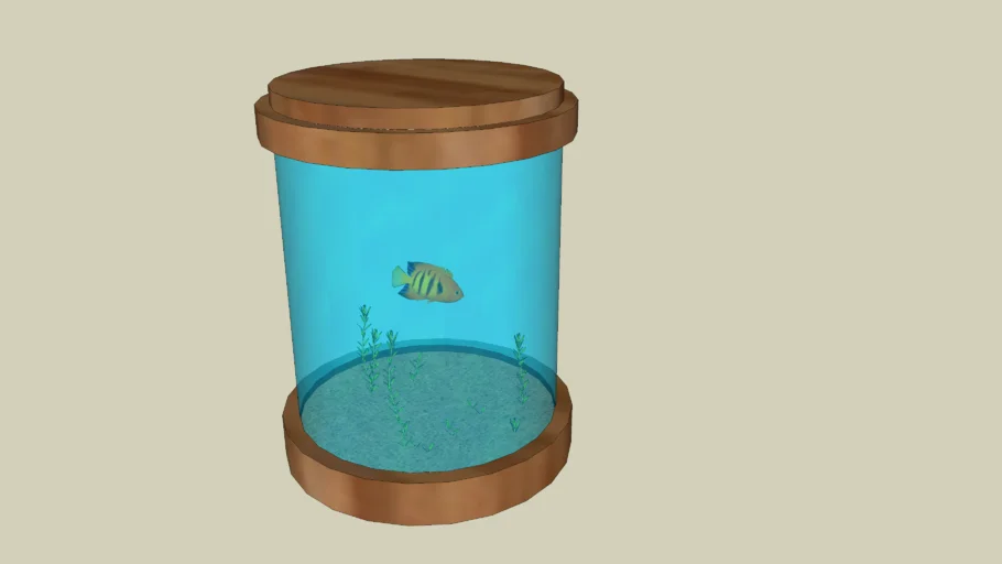 Small Cylinder Fish Tank