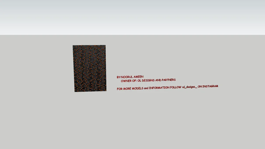 Terracotta clay jali wall