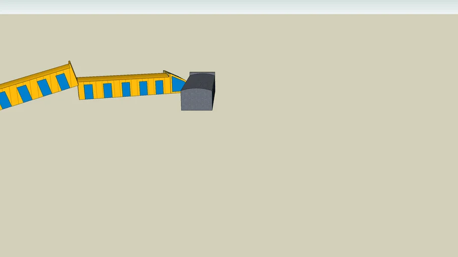 Crashed train | 3D Warehouse