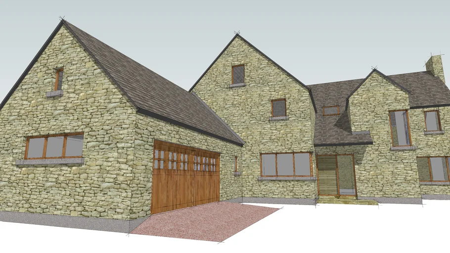 Modern stone house 