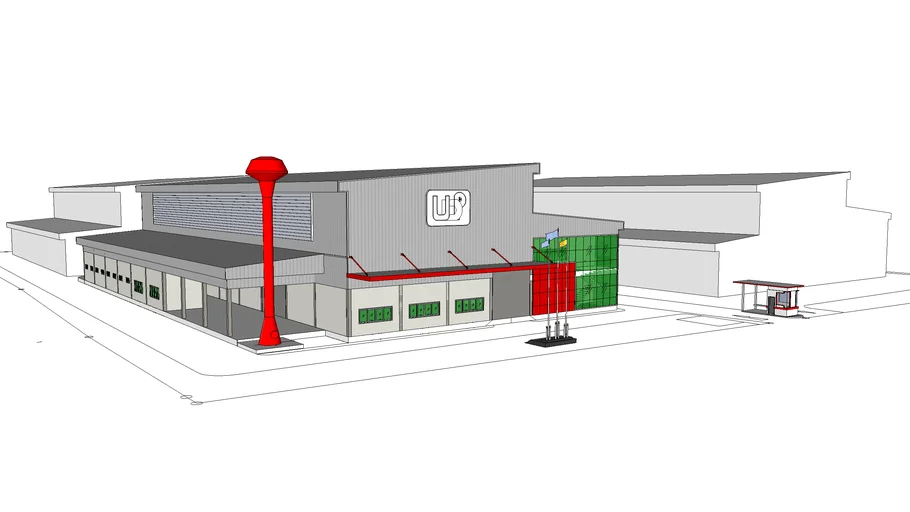 UDP3-สำนักงาน2ชั้น-โรงงาน40x60m