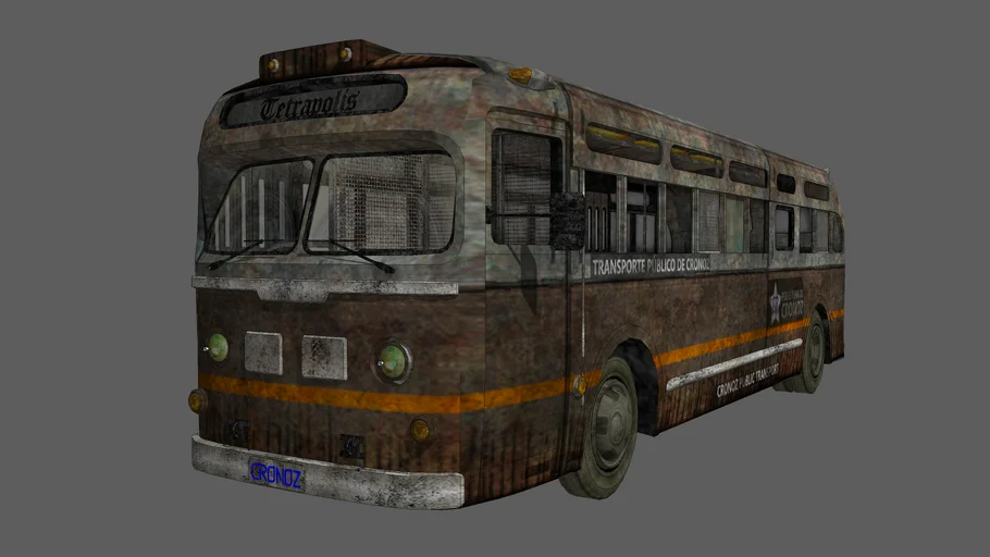 GM Bus of CRonoz Public skin (From Mafia II game) | 3D Warehouse