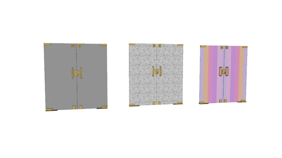Double Glass Door 3d warehouse