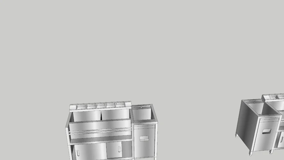 Cocktail Station 1500x600x850
