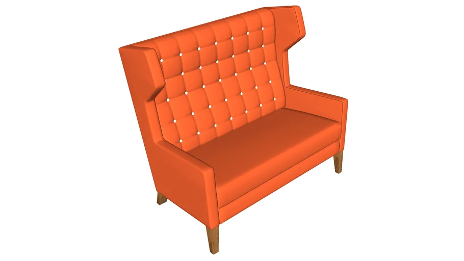 Sofa orange color
