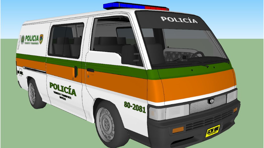 NISSAN URVAN POLICIA SETRA