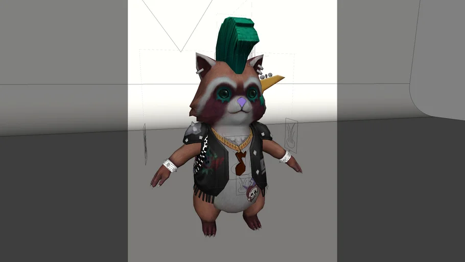 TOY PUNKIN RACCON FREE FIRE | 3D Warehouse