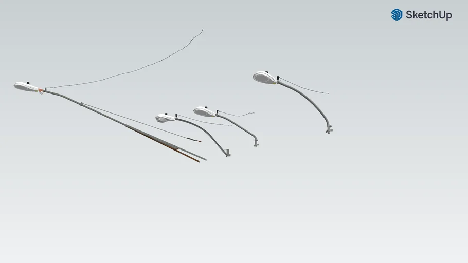 southern California utility pole streetlight