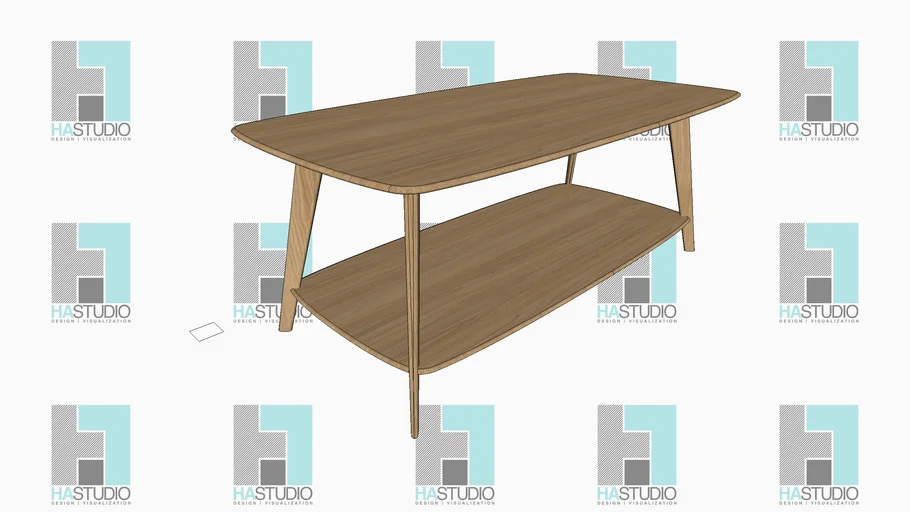 Muji Coffee Table  with Round Edge