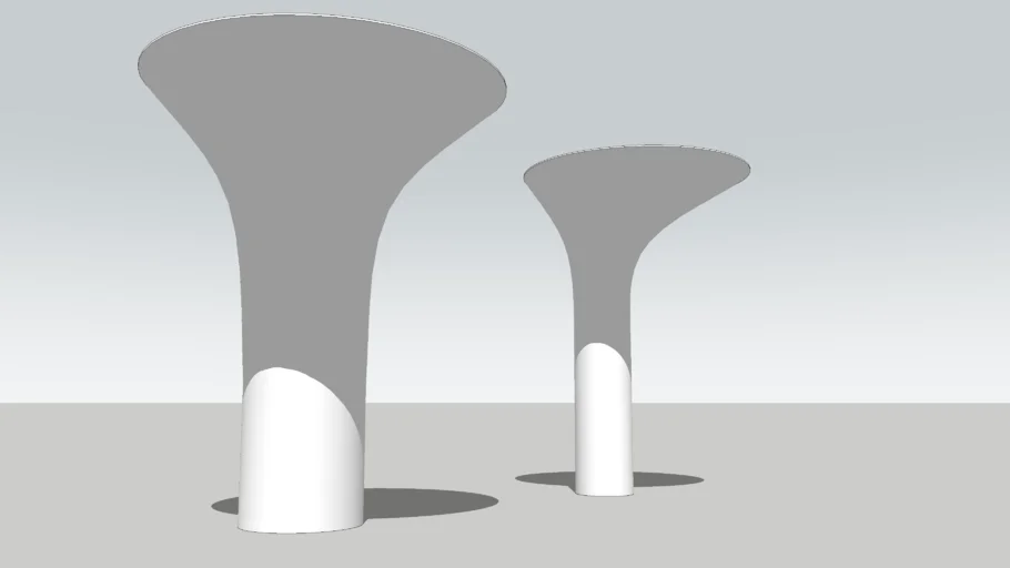Short mushroom columns