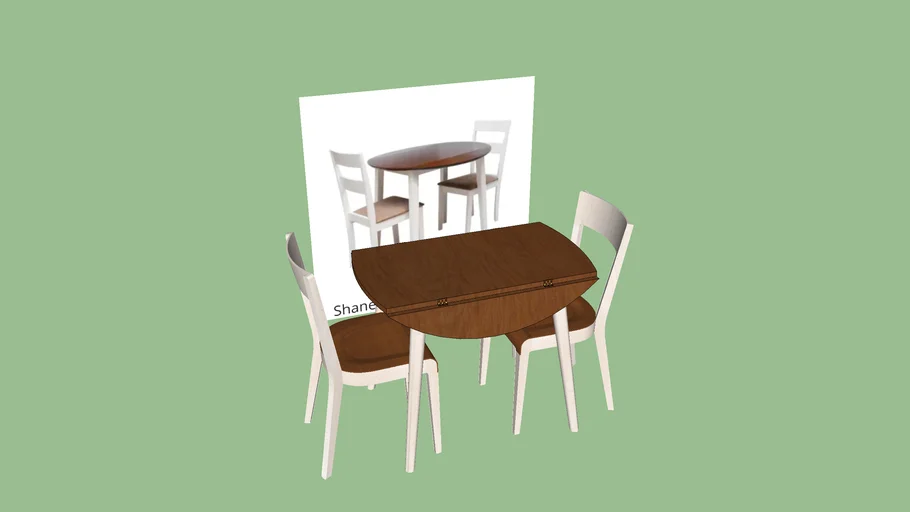 dining table extendable__Shane Set Meja Makan 2 Kursi