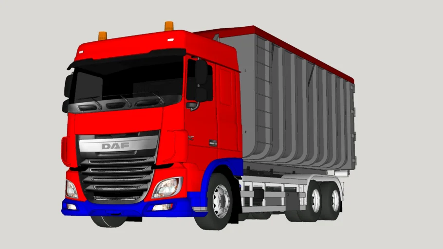 Daf 106 Hooklift + container