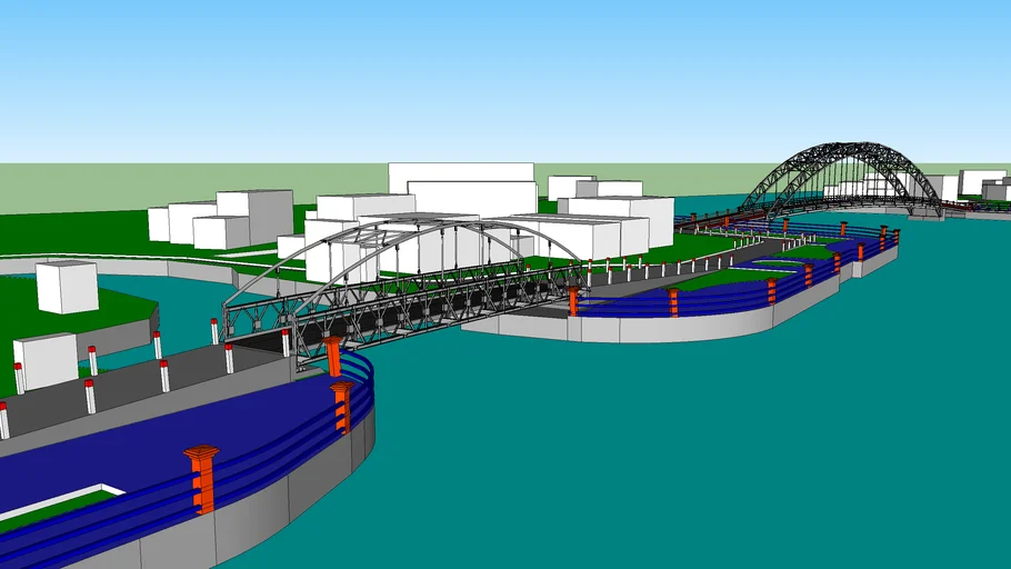 Bong Bup Bridge (Cau Bong Bup va cau Cai Da) | 3D Warehouse
