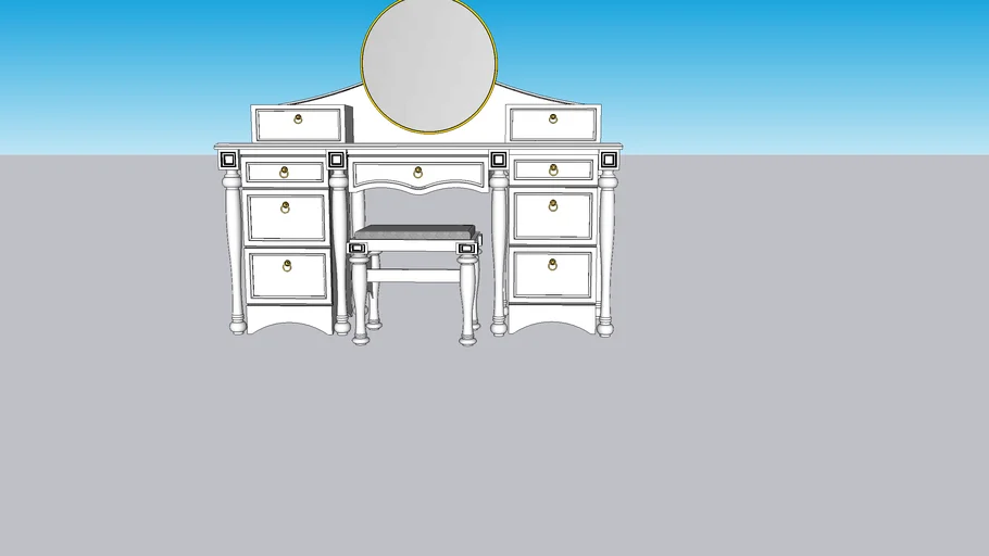 Classic Make Up Table