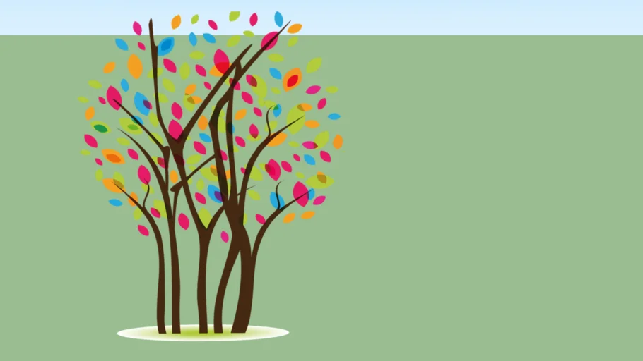 wall sticker with tree