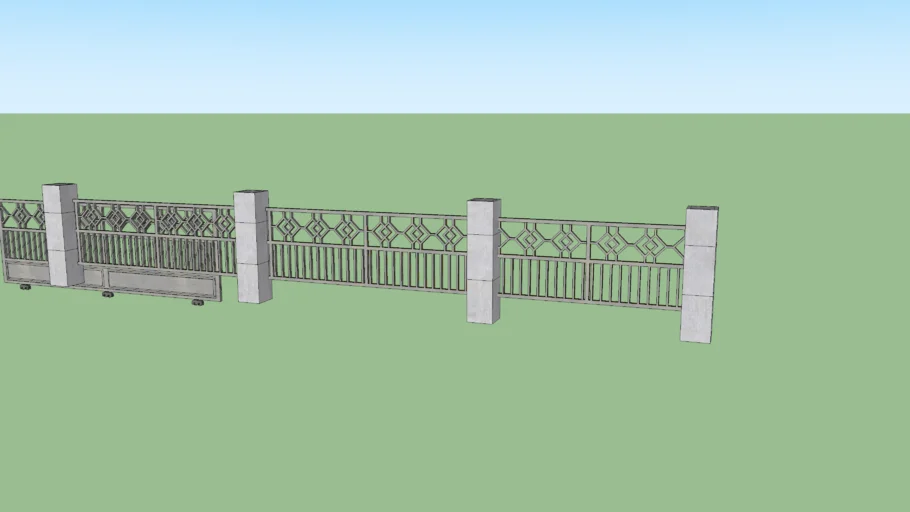 HOLLOW FENCE AND HOUSE GATE